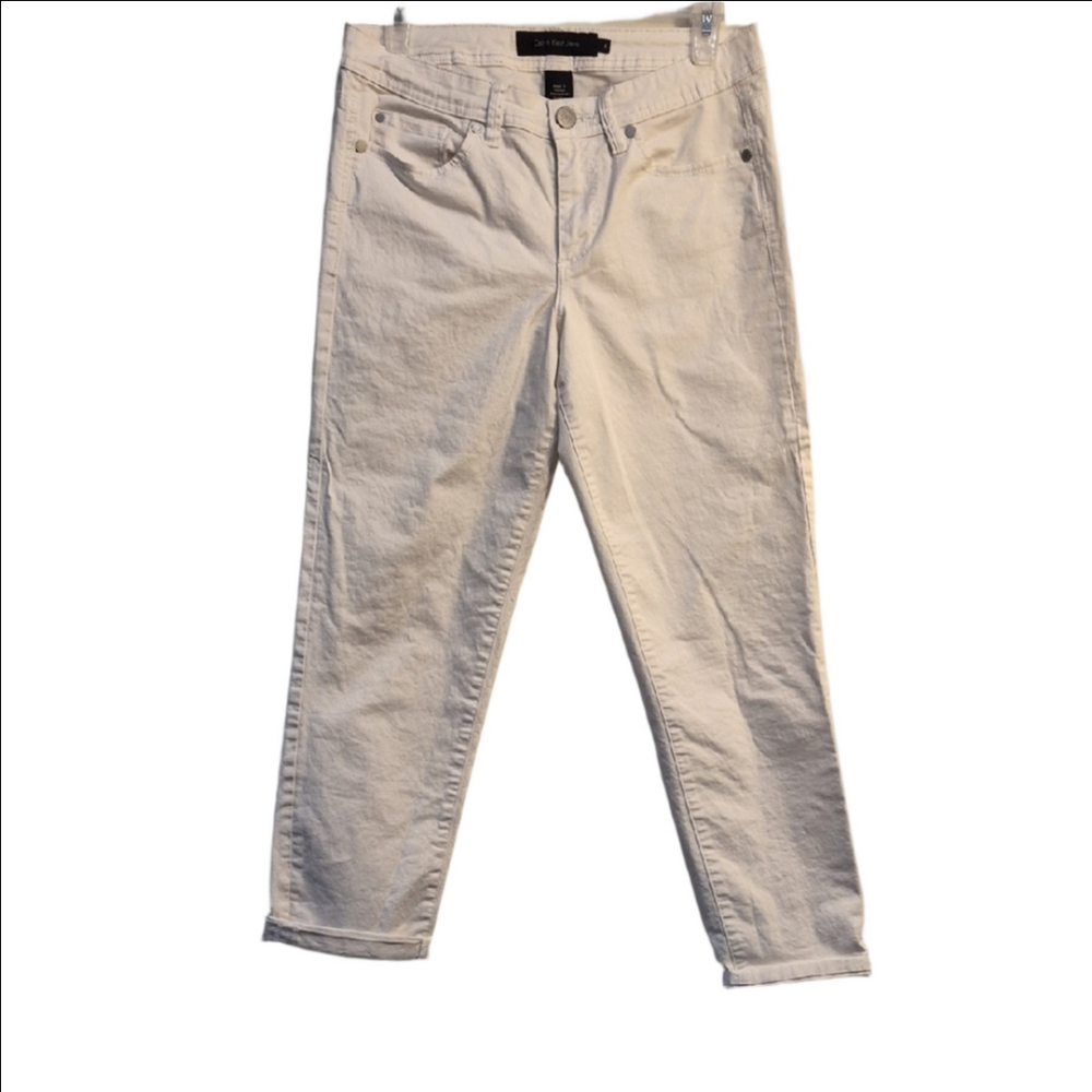 Calvin Klein White Slim Straight Men’s Jeans